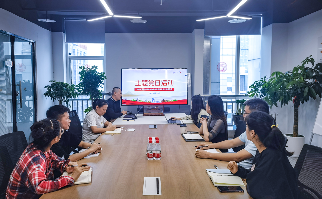 驱动高质量发展！摇橹船科技党支部举办党员主题党日活动
